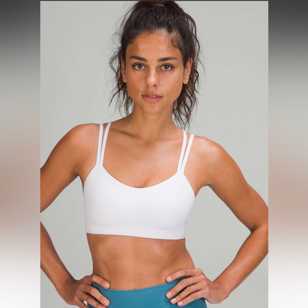 lululemon athletica White Double-Strap Sports Bra